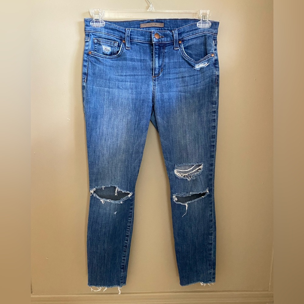 Women’s Joe’s Jeans Hazel Skinny Ankle Distressed Holes Size 29 Stretch